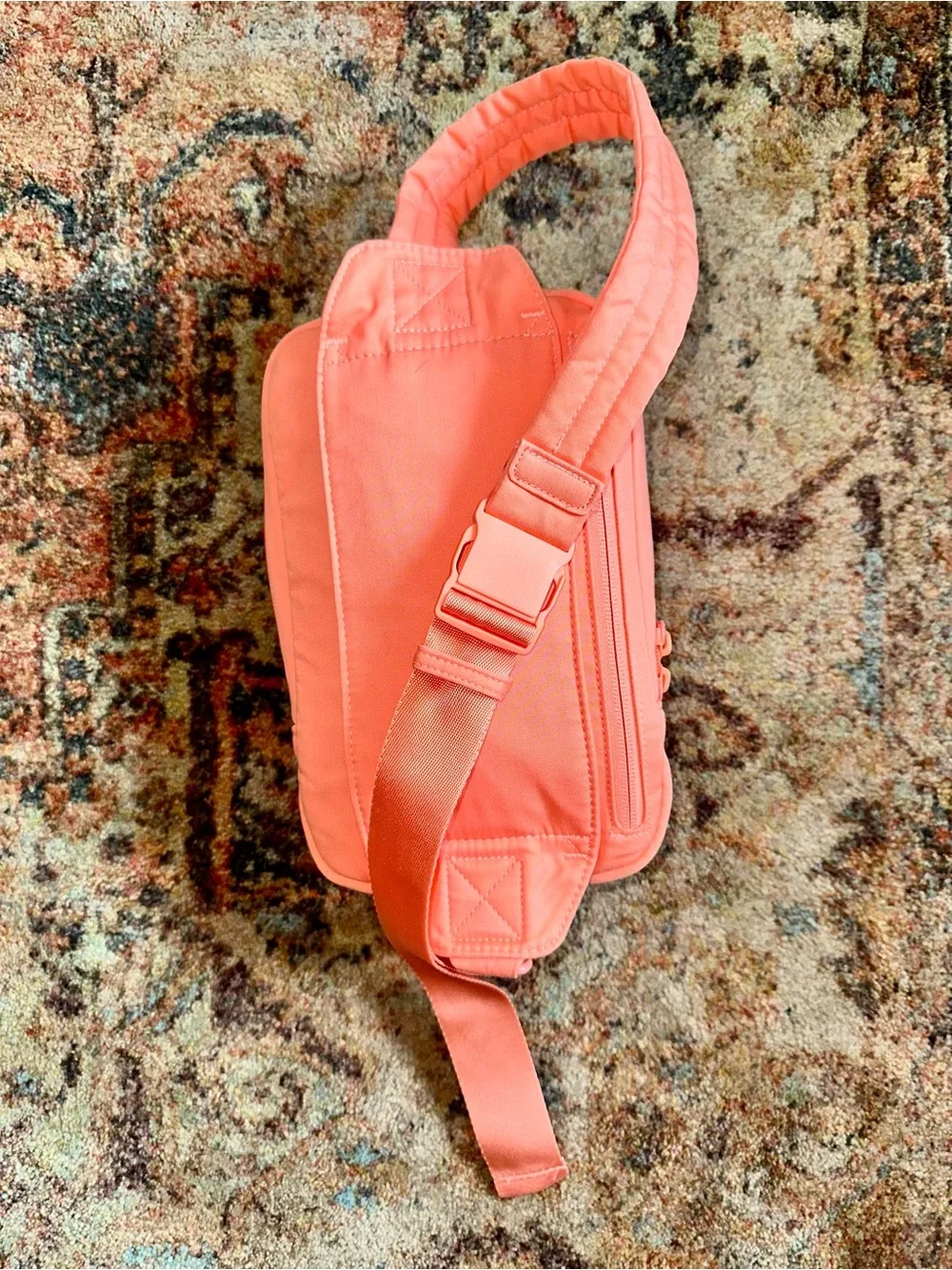 Vera Bradley Peach Crossbody Satchel with Adjustable Strap